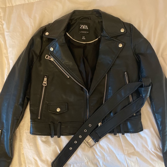 Zara Leather Jacket - Picture 1 of 3